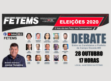 FETEMS promoverá dia 28 Debate entre os Candidatos(as) a Prefeito(a) de Campo Grande