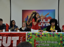 Casa Cheia: Lucélia Santos participou do lançamento do Comitê Lula Livre no MS