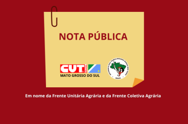 NOTA CONJUNTA DE CONGRATULAÇÃO E DE REIVINDICAÇÃO