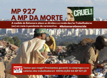 A MP 927 do Bolsonaro é a MP da morte  que precisa ser barrada